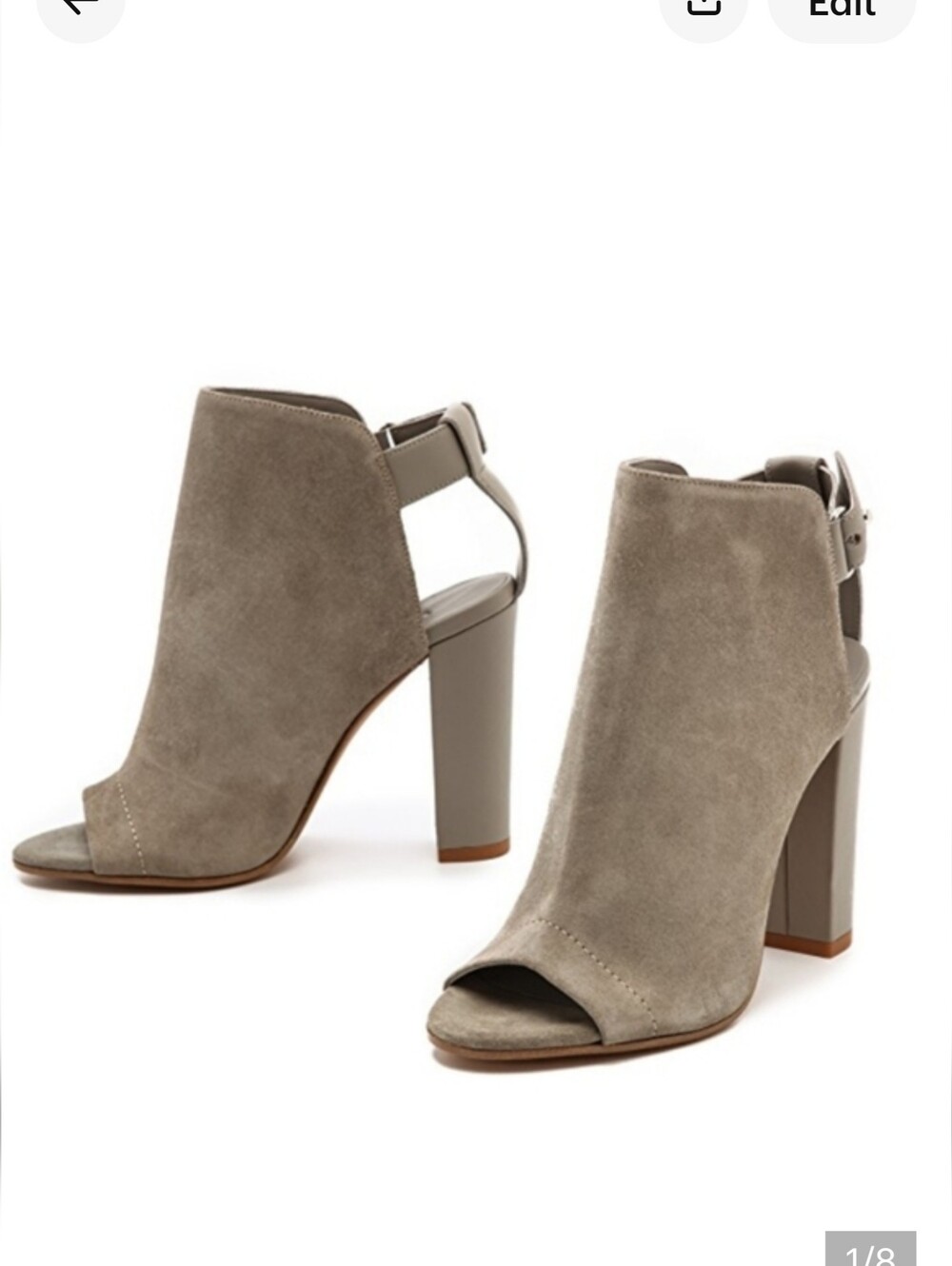 Vince Camuto Adisson peep toe booties size 8.5